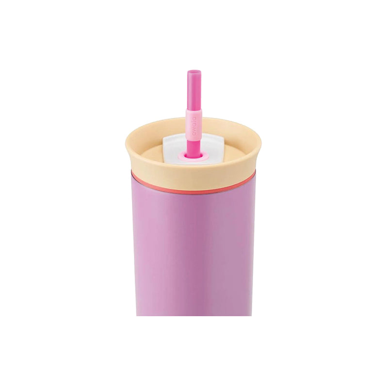 C07000 TERMO DE ACERO INOXIDABLE CON POPOTE 710ML ROSA OSCURO MARCA OWALA