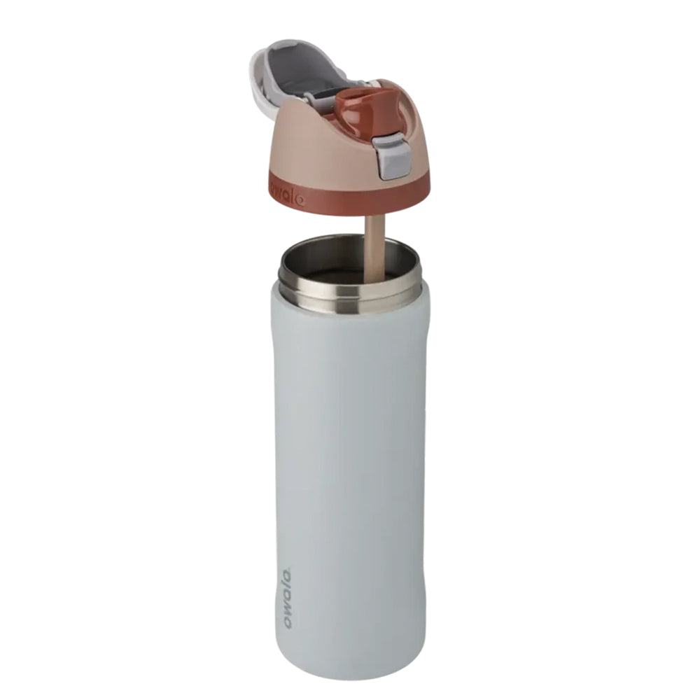 C07735 TERMO FREESIP DE ACERO INOXIDABLE 710ML GRIS MARCA OWALA