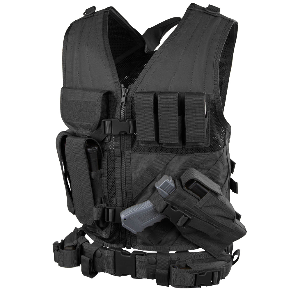 CV-002 CROSS DRAW VEST NEGRO MARCA CONDOR