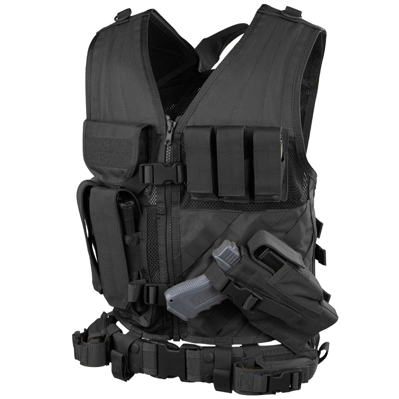 CV-002 CROSS DRAW VEST NEGRO MARCA CONDOR