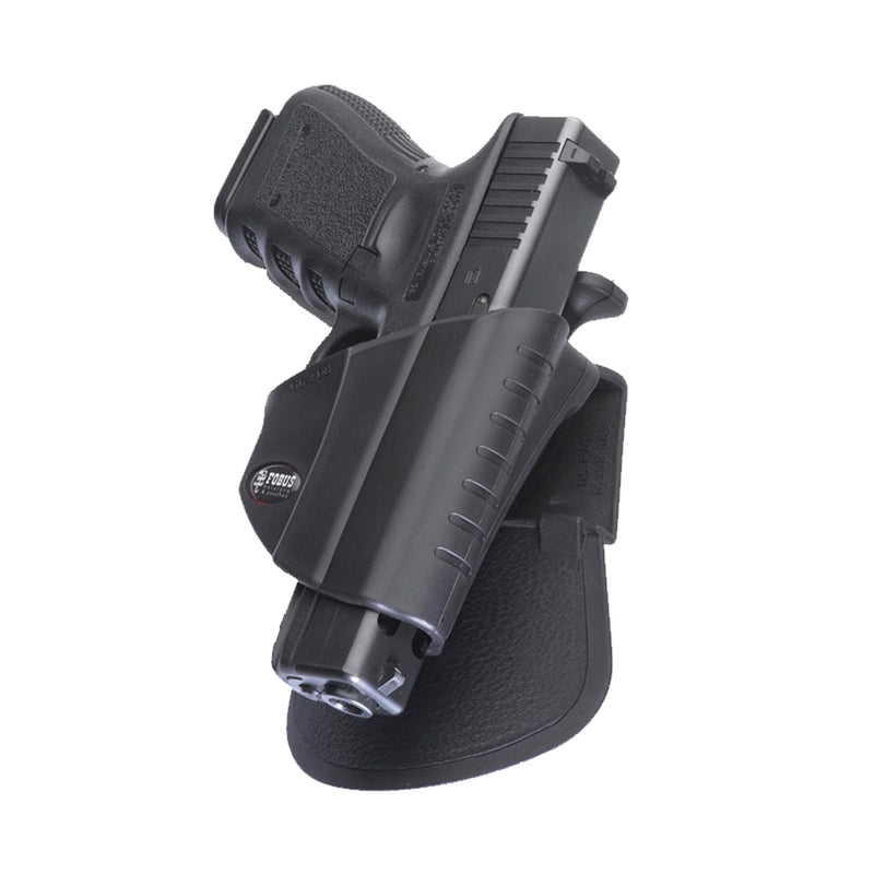 GL2DB FUNDA DE PALETA CON SEGURO DE PULGAR GLOCK 17/19 MARCA FOBUS