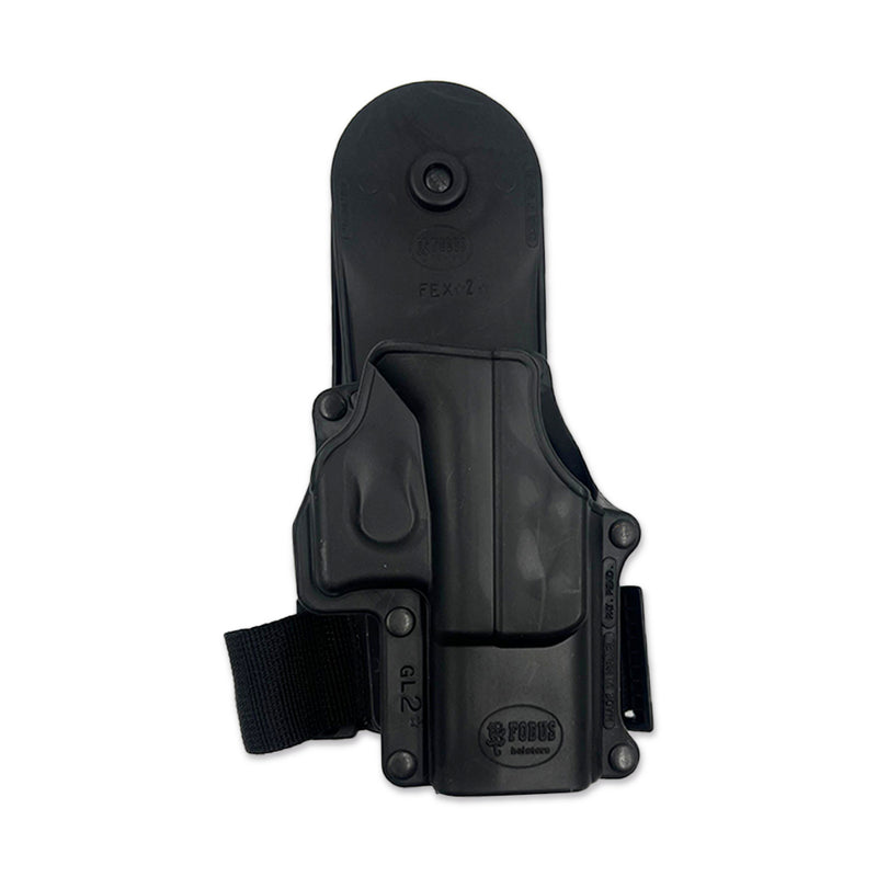 GL2EXBHP PIERNERA CON FUNDA DE RETENCION EN FAJILLA PARA GLOCK 17/19 MARCA FOBUS
