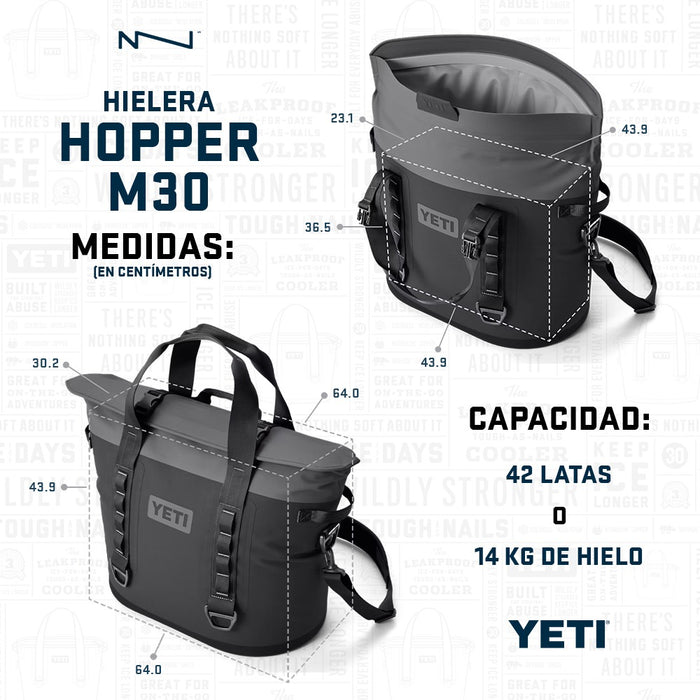 18060131824 HIELERA SUAVE HOPPER M30 2.0 WETLANDS CAMO MARCA YETI