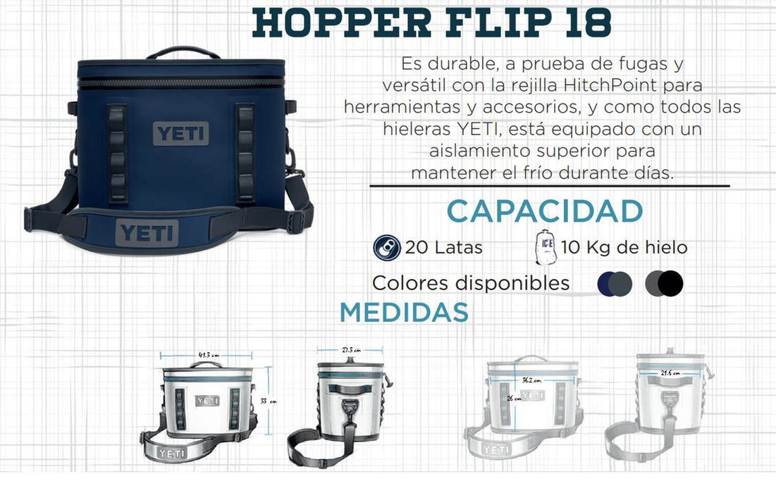 18060131606 HIELERA SUAVE HOPPER FLIP 18 FIREFLY YELLOW MARCA YETI