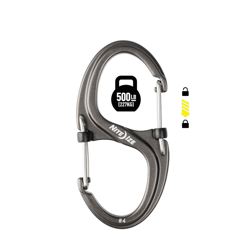 LSBXT4-09-R3 S-BINER XT DUAL CARABINER SLIDELOCK GRIS MARCA NITE IZE