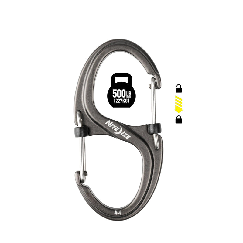 LSBXT4-09-R3 S-BINER XT DUAL CARABINER SLIDELOCK GRIS MARCA NITE IZE