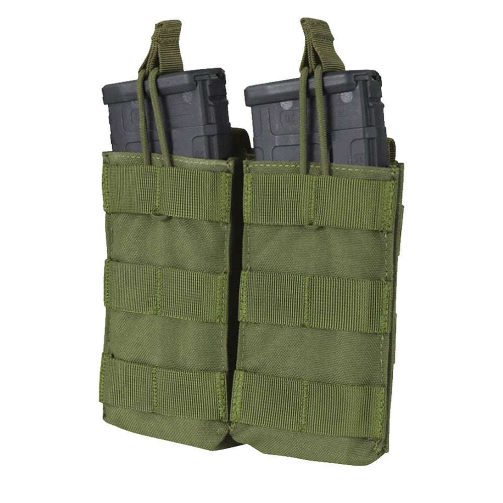 MA19-001 DOUBLE M4/M16 OPEN TOP MAG POUCH VERDE MARCA CONDOR