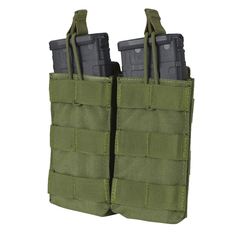 MA19-001 DOUBLE M4/M16 OPEN TOP MAG POUCH VERDE MARCA CONDOR