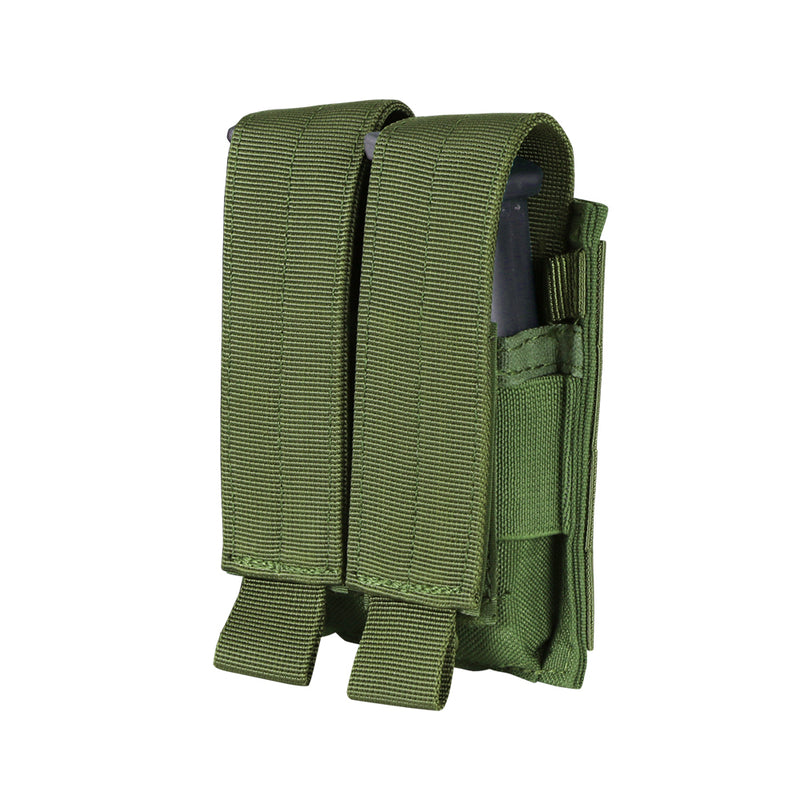 MA23-001 DOUBLE PISTOL MAG POUCH VERDE MARCA CONDOR