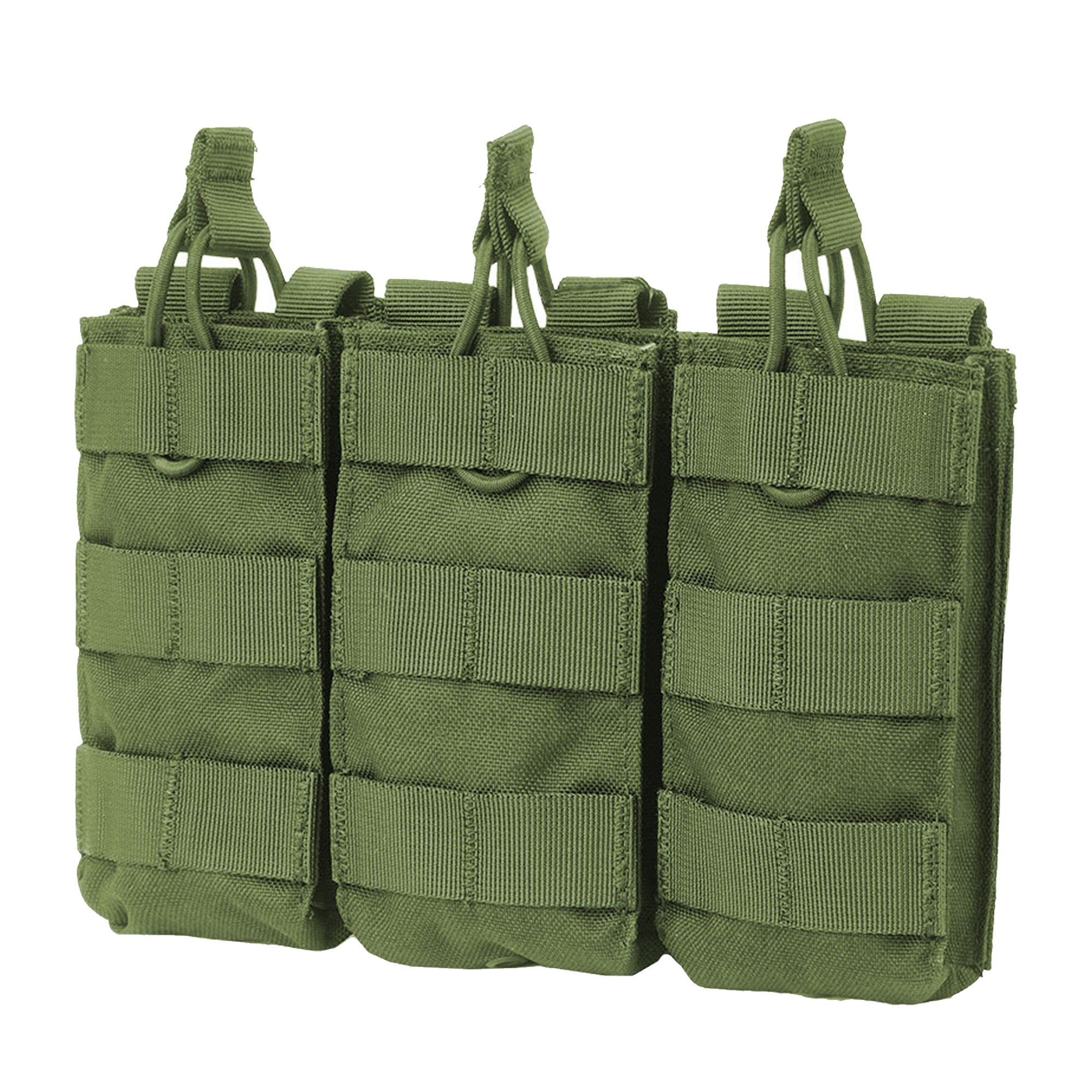 MA27-001 TRIPLE M4/M16 OPEN-TOP MAG POUCH VERDE MARCA CONDOR