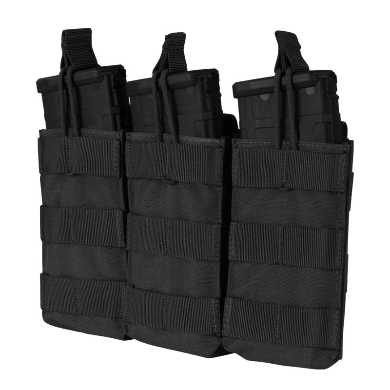MA27-002 TRIPLE M4/M16 OPEN-TOP MAG POUCH NEGRO MARCA CONDOR