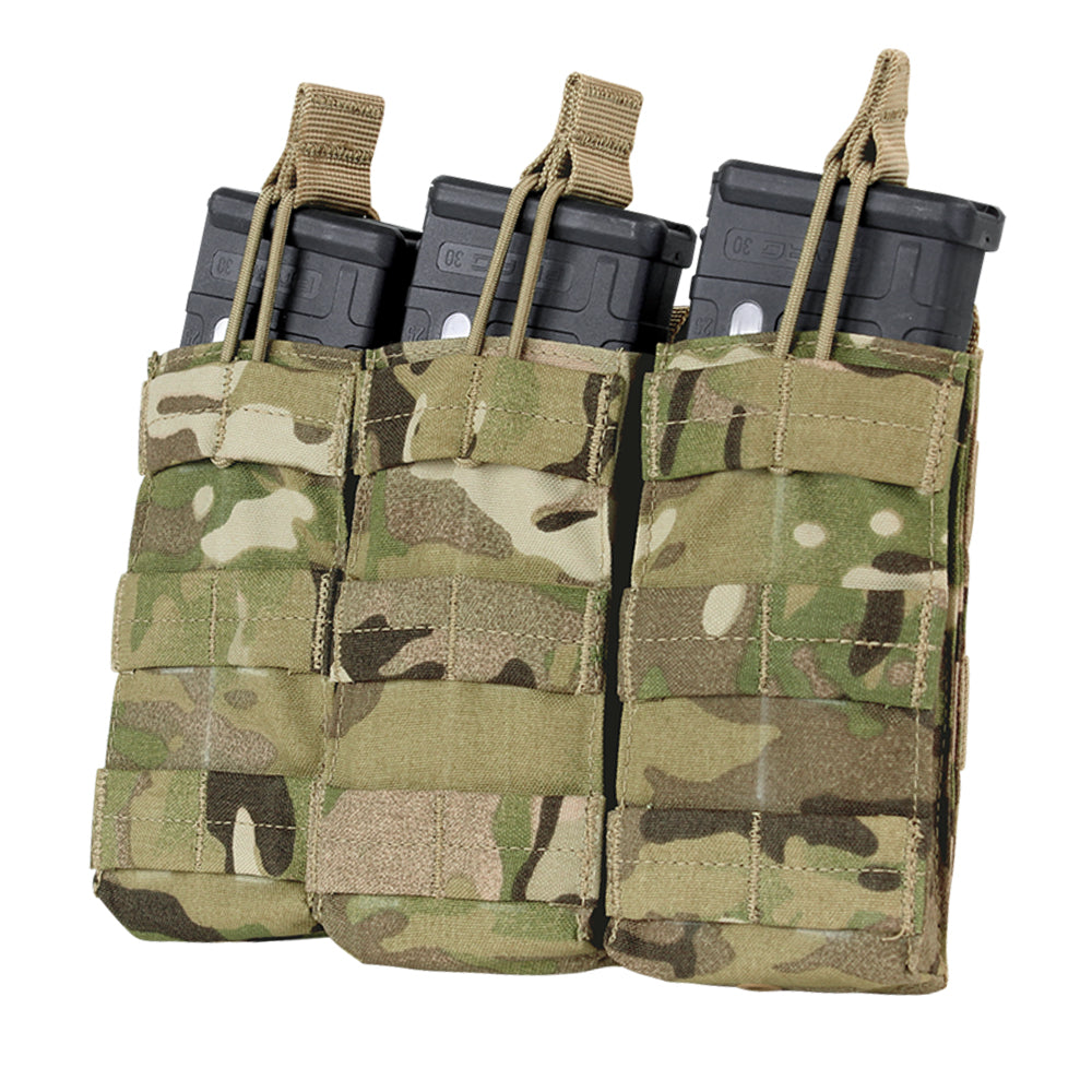 MA27-008 TRIPLE M4/M16 OPEN-TOP MAG POUCH MULTICAM MARCA CONDOR