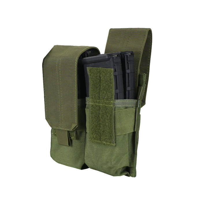MA4-001 DOUBLE M4 MAG POUCH VERDE MARCA CONDOR