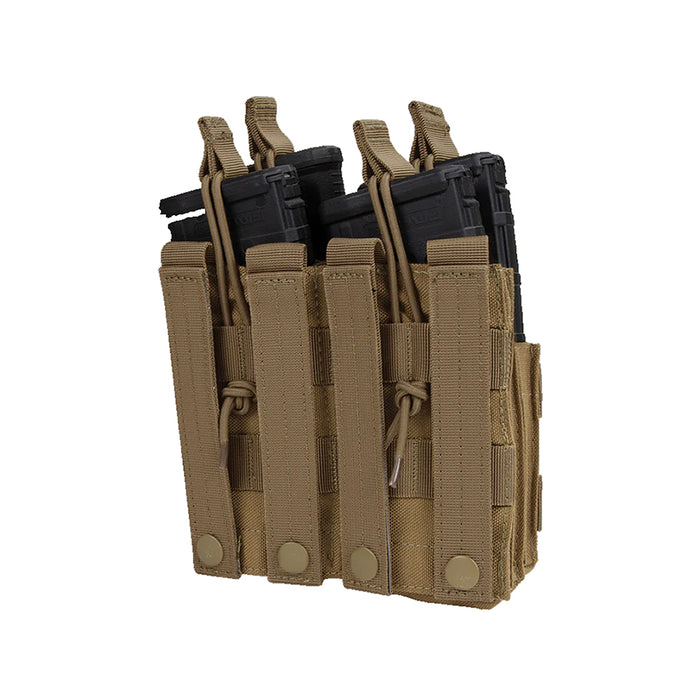 MA43-498 DOUBLE STACKER M4 MAG POUCH COYOTE MARCA CONDOR