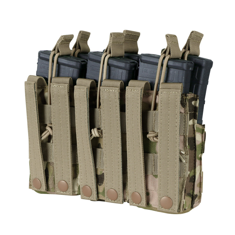 MA44-008 PORTA CARGADOR TRIPLE M4 MULTICAM MARCA CONDOR