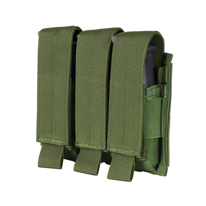 MA52-001 PORTA CARGADOR TRIPLE PARA PISTOLA VERDE MARCA CONDOR