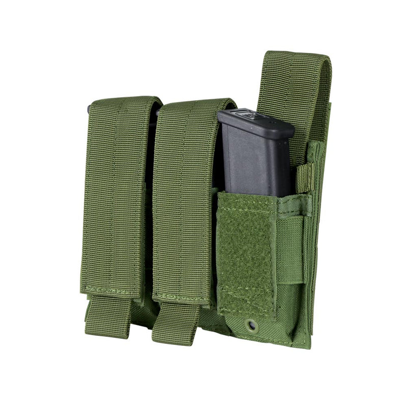 MA52-001 PORTA CARGADOR TRIPLE PARA PISTOLA VERDE MARCA CONDOR