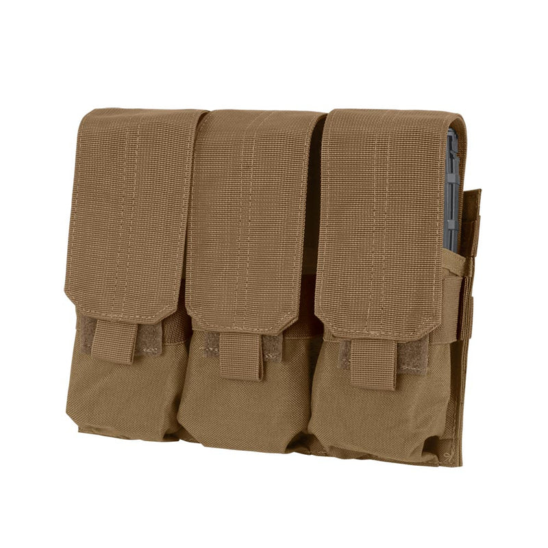 MA58-498 PORTA CARGADOR TRIPLE M4 COYOTE MARCA CONDOR