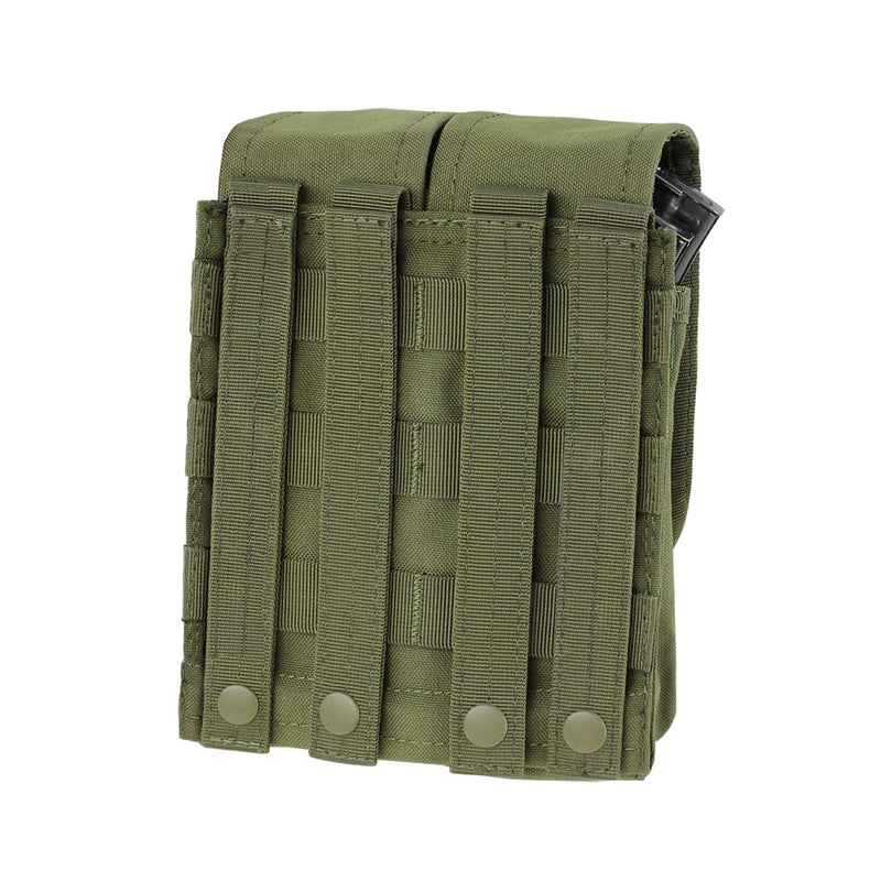 MA6-001 PORTA CARGADOR DOBLE AR/AK VERDE MARCA CONDOR