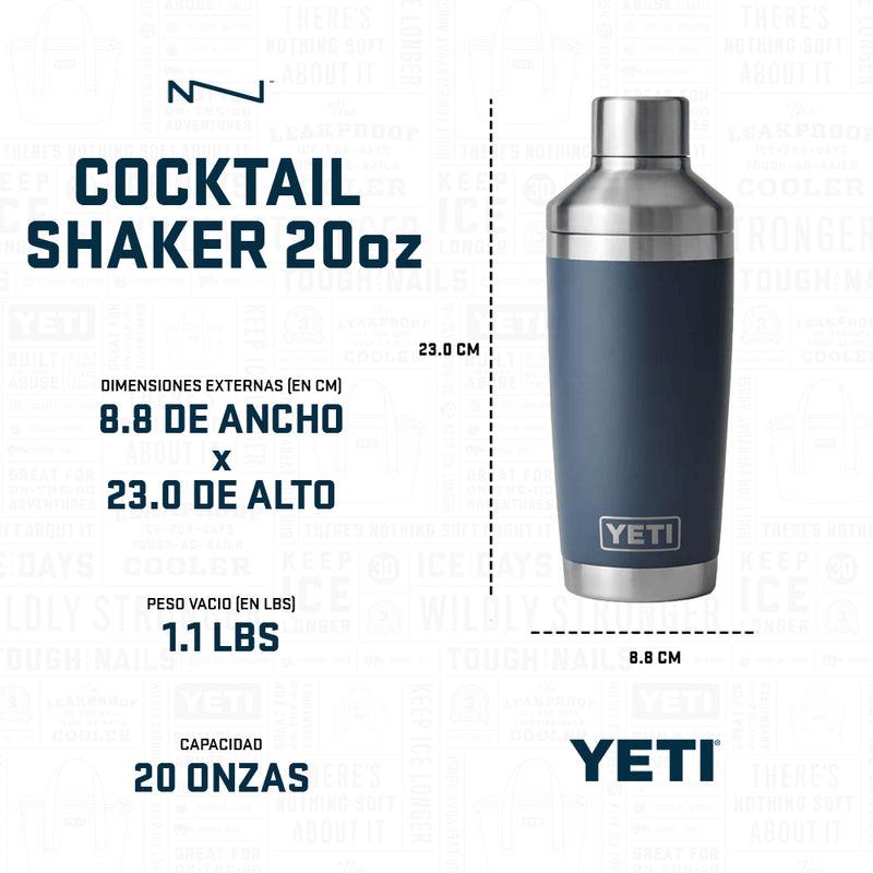 21071504091 COCKTAIL SHAKER 20oz BLANCO MARCA YETI