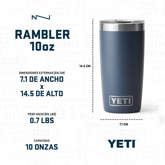 21071503439 TERMO RAMBLER 10oz KEY LIME MARCA YETI