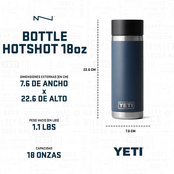 21071503225 TERMO RAMBLER 18oz HOTSHOT WILD VINE RED MARCA YETI