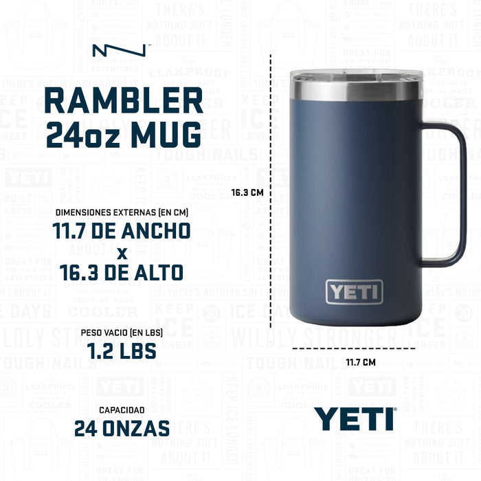 21071505347 TAZA RAMBLER 24oz MUG TAPA MAGNETICA PEACH MARCA YETI