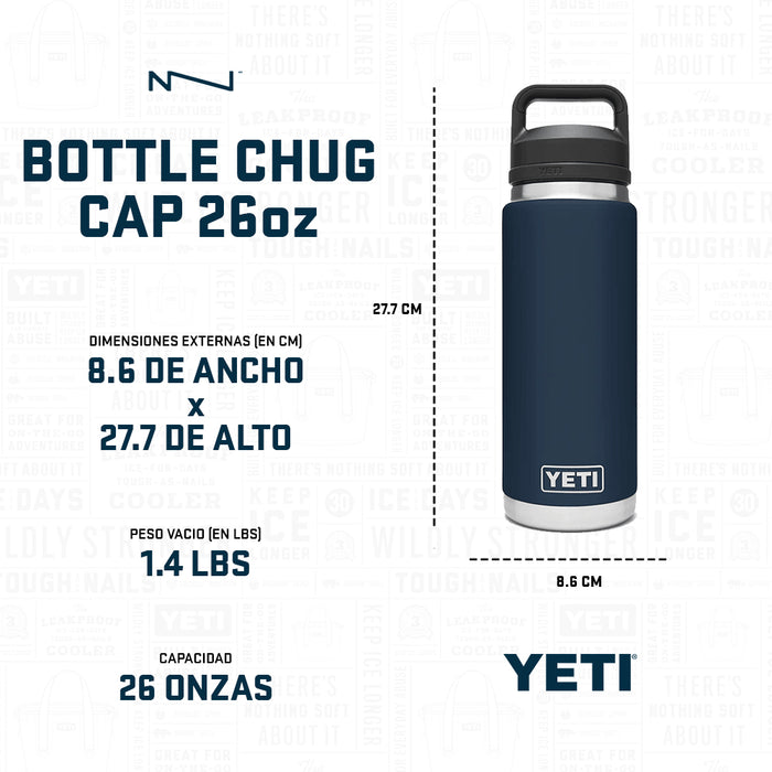 21071200017 TERMO RAMBLER 26oz CHUG CAP ACERO MARCA YETI