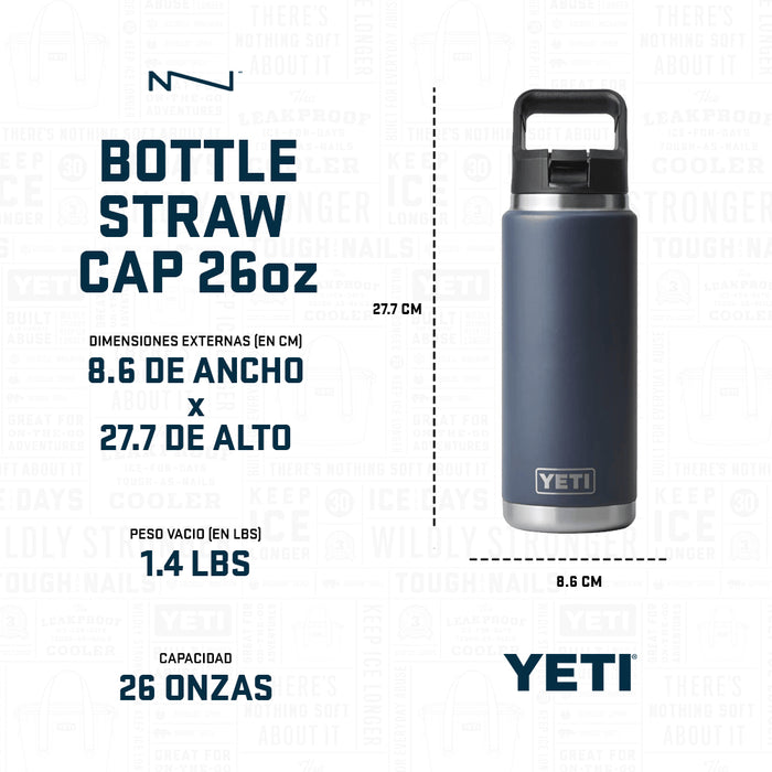 21071504787 TERMO RAMBLER 26oz STRAW BOTTLE COLOR MATCHED ULTRAMARINE VIOLET MARCA YETI
