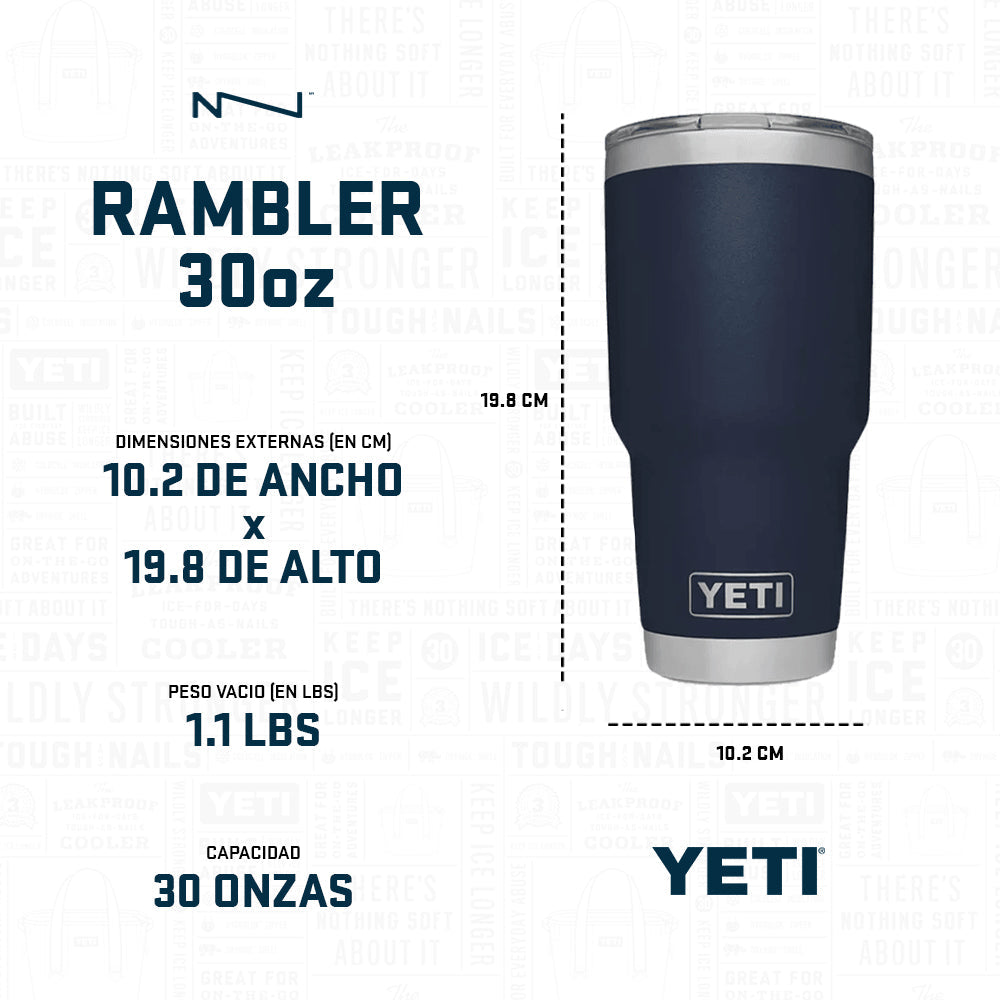 TERMO YETI 30oz RAMBLER CAPE TAUPE 21071503596
