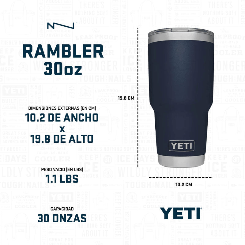 21071503596 TERMO RAMBLER 30oz CAPE TAUPE MARCA YETI