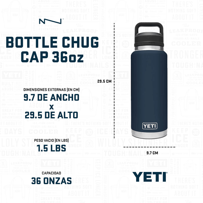 21071504181 TERMO RAMBLER 36oz CHUG CAP CAPE TAUPE MARCA YETI