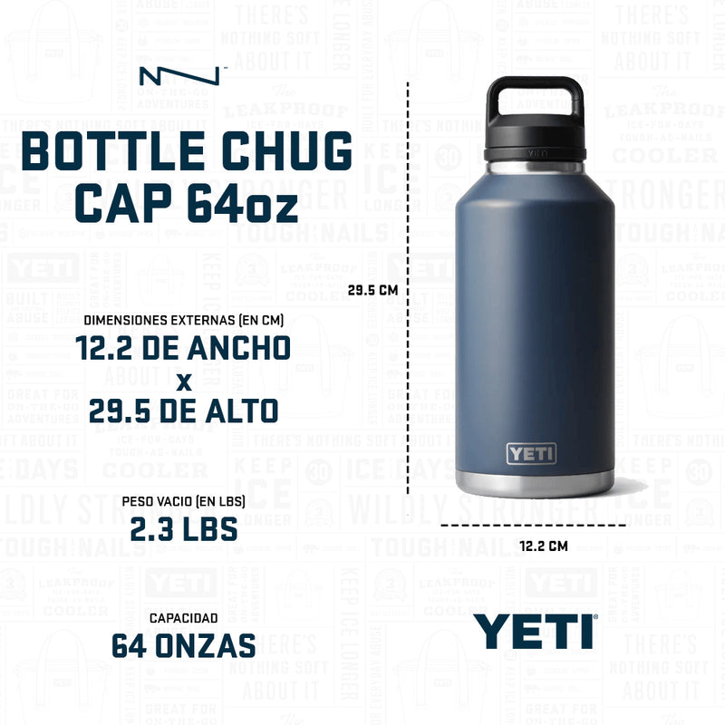 21071503855 TERMO RAMBLER 64oz CHUG CAP RESCUE RED MARCA YETI