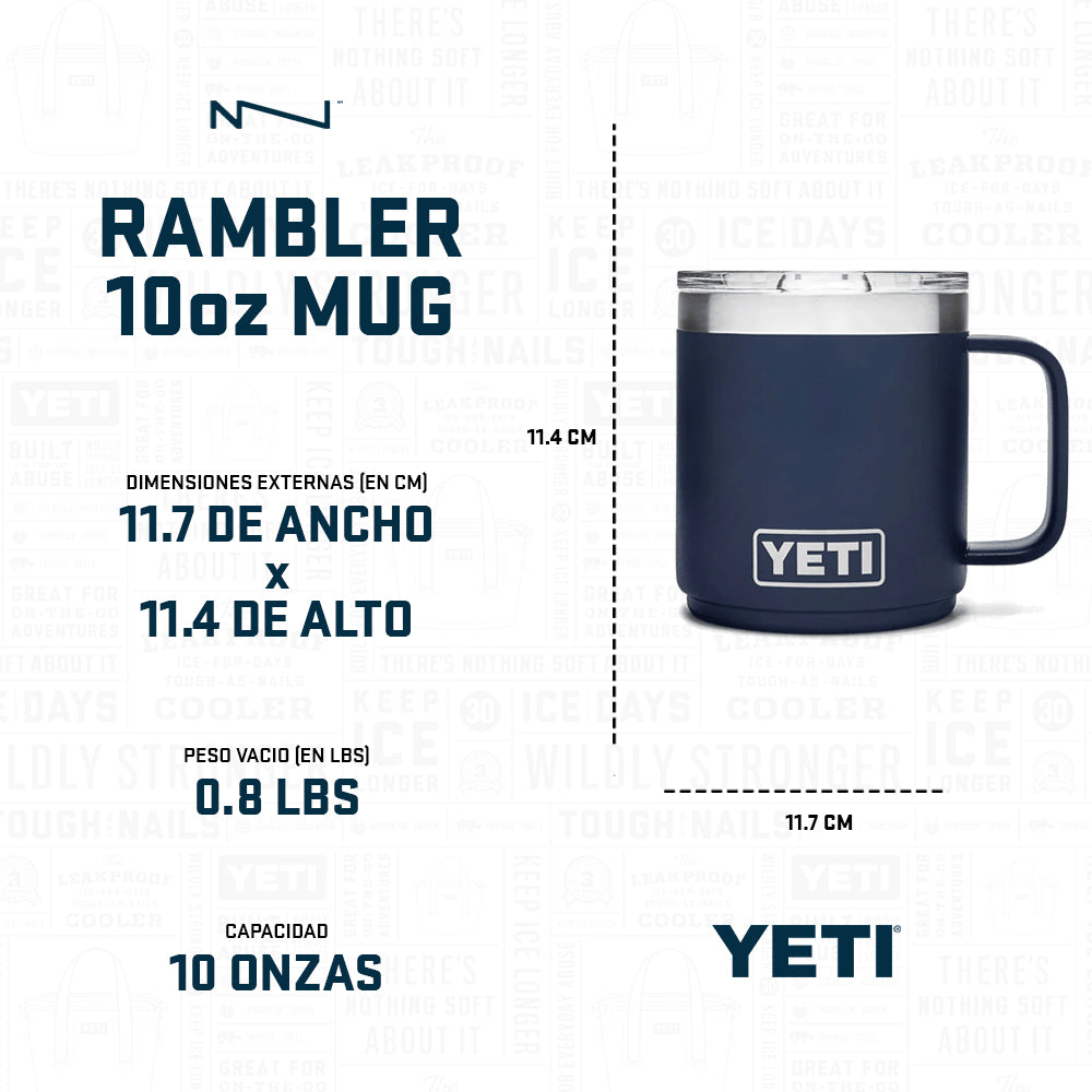 21071507350 TAZA RAMBLER 10oz STK MUG CON CERAMICA TAPA MAGNETICA RESCUE RED MARCA YETI