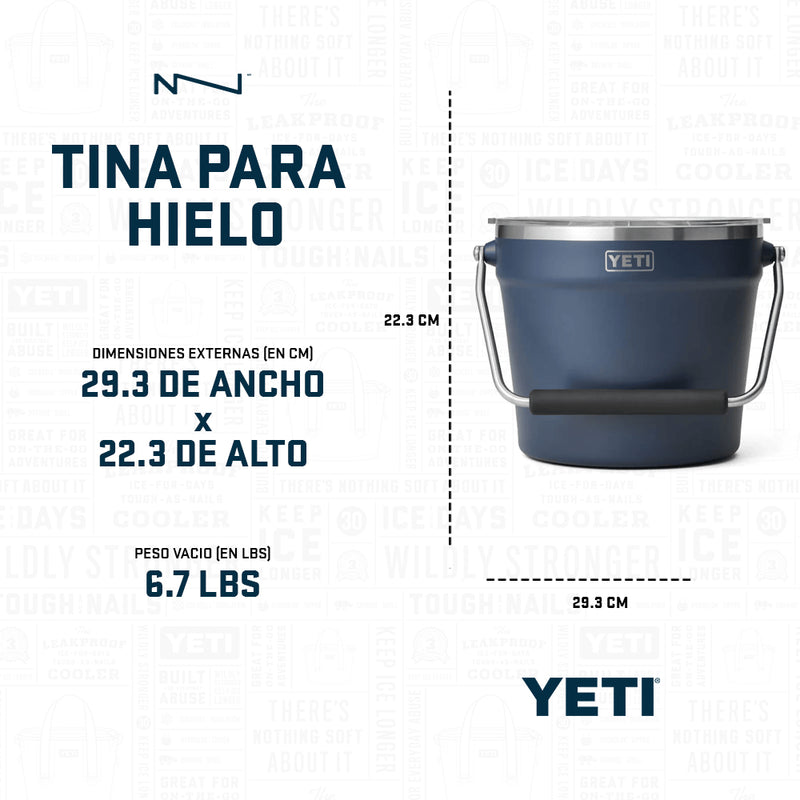 21071503820 TINA PARA HIELO RAMBLER MARINO MARCA YETI