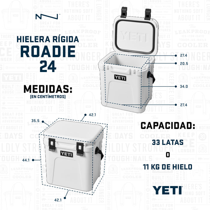 10022420000 HIELERA RIGIDA ROADIE 24 WILD VINE RED MARCA YETI