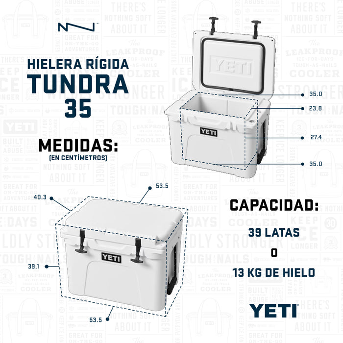 10035420000 HIELERA RIGIDA TUNDRA 35 WILD VINE RED MARCA YETI