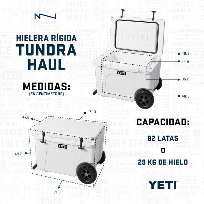 Yeti Tundra Haul 10060160000 Wheeled Cooler, 45 Can Coole