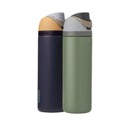 PAQUETE DE 2 TERMO FREESIP DE ACERO INOXIDABLE 710ML AZUL Y VERDE MARCA OWALA