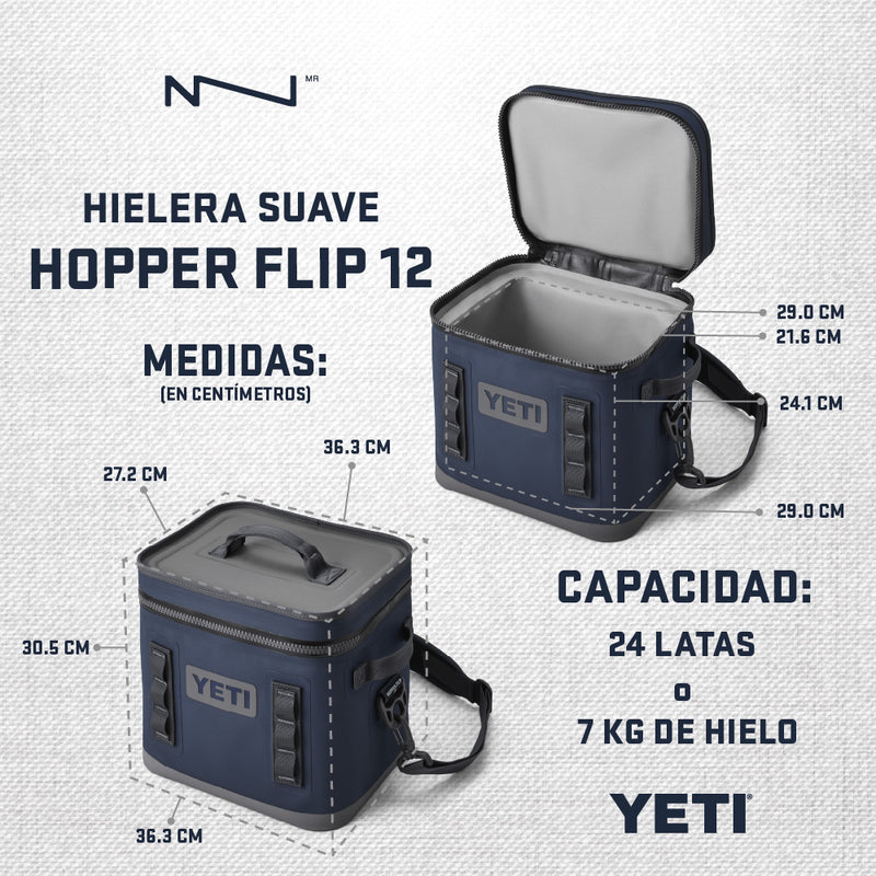 18060131270 HIELERA SUAVE HOPPER FLIP 12 NEGRO MARCA YETI