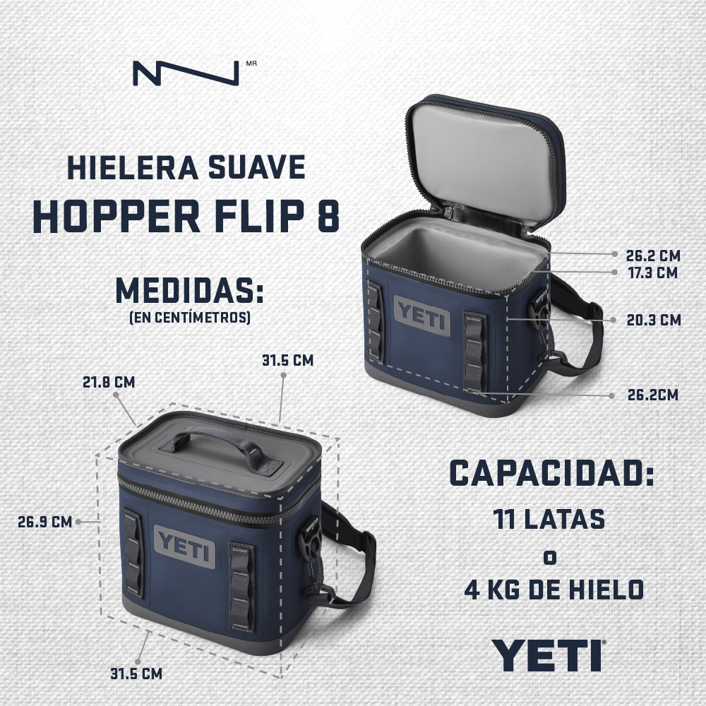 18060132037 HIELERA SUAVE HOPPER FLIP 8 CAPE TAUPE MARCA YETI