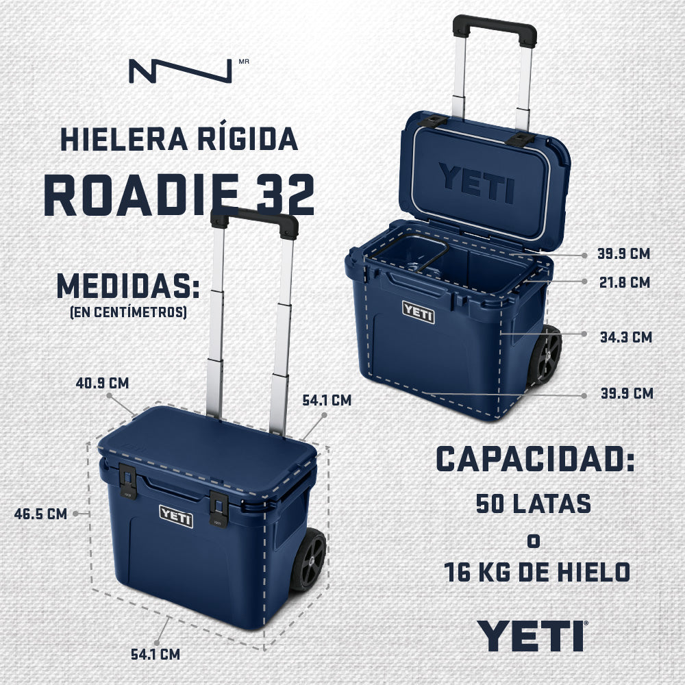 10032160000 HIELERA RIGIDA ROADIE 32 CHARCOAL MARCA YETI