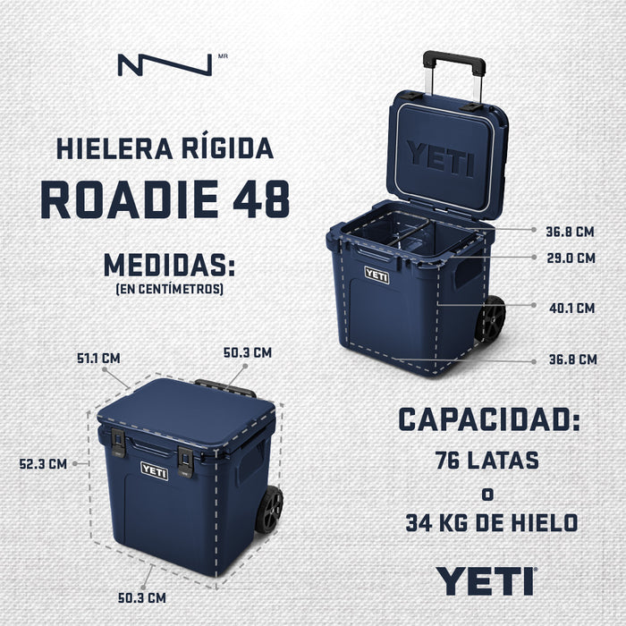 10048200000 HIELERA RIGIDA ROADIE 48 MARINO MARCA YETI