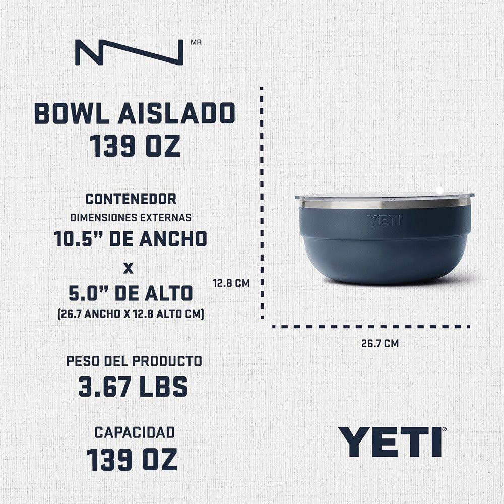 21071505707 BOWL AISLADO 4.5QT CAPE TAUPE MARCA YETI