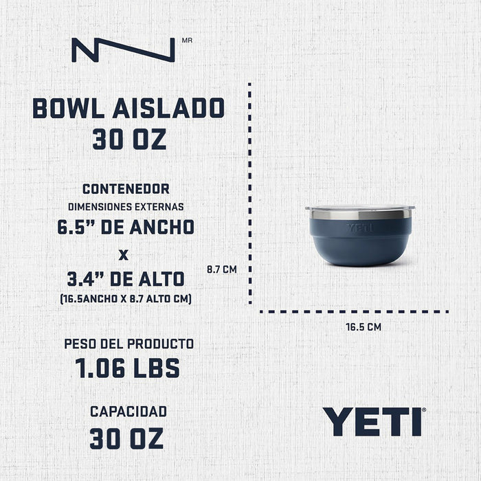 21071507885 BOWL AISLADO 1QT RIDGELINE MARCA YETI
