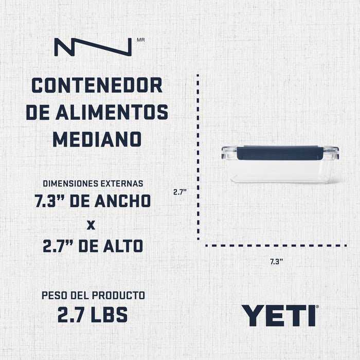 21071501834 CONTENEDOR DE ALIMENTOS MEDIANO MARINO MARCA YETI