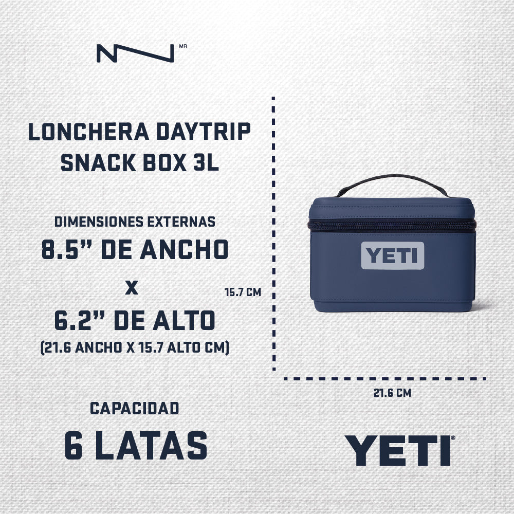 18060132021 LONCHERA DAYTRIP SNACK BOX 3L CHARCOAL MARCA YETI