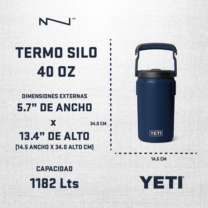 21071506980 TERMO SILO 40oz STRAW MARINO MARCA YETI