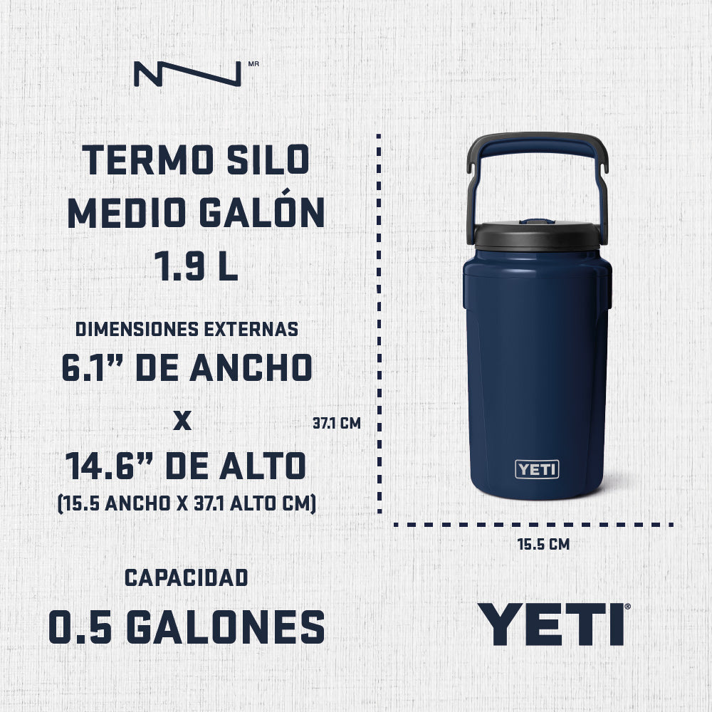 21071502745 TERMO SILO MEDIO GALON RESCUE RED MARCA YETI