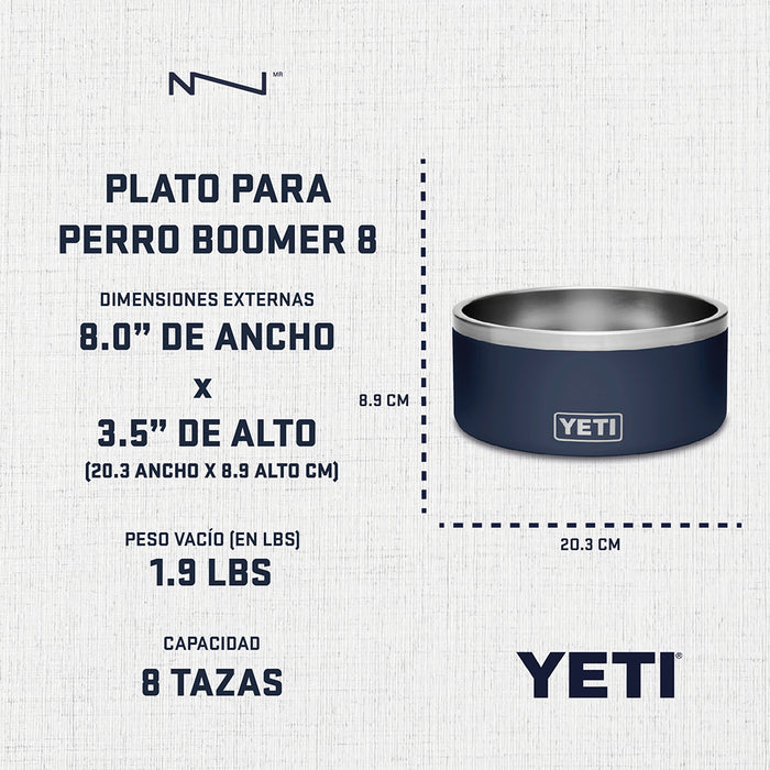 21071504762 PLATO PARA PERRO BOOMER 8 ULTRAMARINE VIOLET MARCA YETI